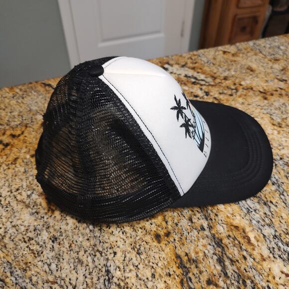 Billabong Women's Across Waves Adjustable Trucker Hat with Mesh Back Black Sands - Picture 3 of 7